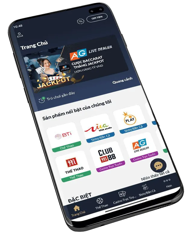 Giao diện thân thiện của 88vin apk trên điện thoại di động